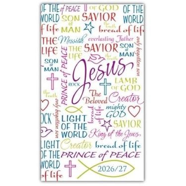 Imagem de Faithfully Yours Calendário de bolso e agenda 2026-2027 (Os nomes de Jesus)