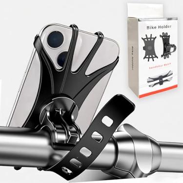 Imagem de YTDSUP Suporte de telefone para bicicleta 2026 1 pacote, suportes de telefone de silicone com rotação de 360° para iPhone e Samsung, para a maioria dos smartphones e guidões, suporte universal