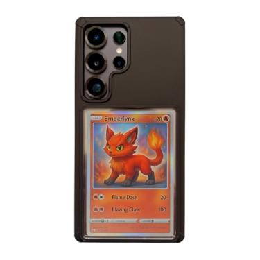 Imagem de Capa de celular com cartão colecionável compatível com Samsung Galaxy S25 Ultra, S25 Plus, S24 Ultra, S23 Ultra | Compatível com todos os TCG, Trading Cards, Sports, One Piece, Magic MTG, etc (para