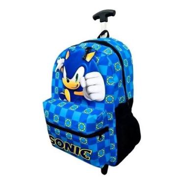 Imagem de Mochila Sonic Juvenil Carrinho Infantil - outras marcas