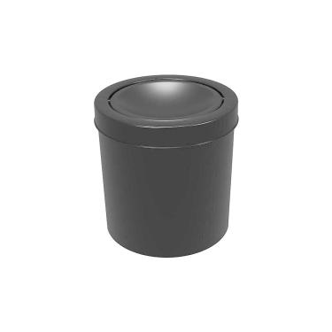 Imagem de Lixeira Astra Ct10 6L Redonda Com Tampa Basculante Preto