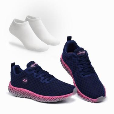 Imagem de Tênis Ascension Feminino com Meia Inclusa  Ideal para Treinos, Corrida