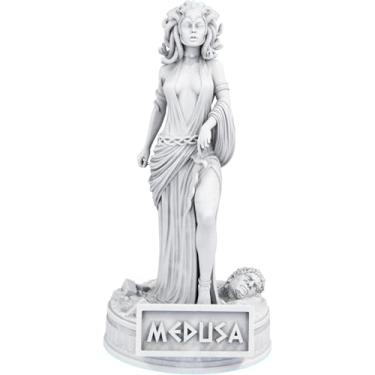 Imagem de Estátua Medusa Mitologia Grega Estatueta - Versão 3 (Cor Mármore)