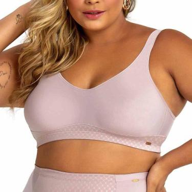 Imagem de Sutiã Top Sustentação Plus Size Dilady 122113 Sem Bojo, Rosa, 50