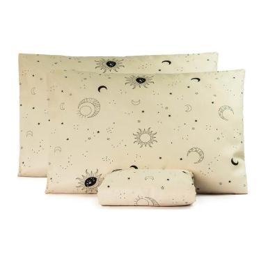 Imagem de Jogo De Lençol Casal Padrão Essencialle 150 Fios 3 Peças - Sol E Lua