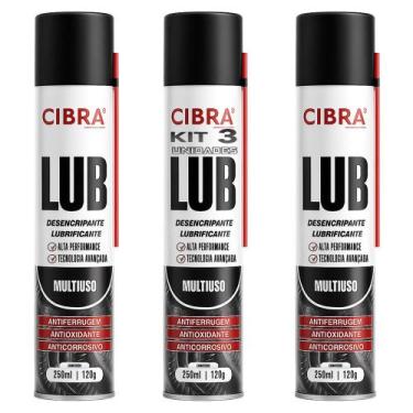Imagem de Kit 3 Unidades Óleo Desengripante LUB Lubrificante Multiuso 120g Antif