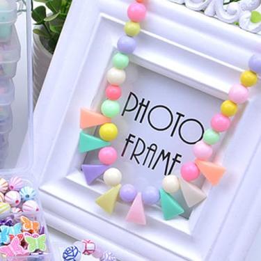 Imagem de Generic Kit de Fabricação de Joias para Meninas, Conjunto de Artesanato Com Pulseira de Miçangas DIY Com 24 Grades, Brinquedo Educativo para Crianças, Material Acrílico (Tipo 2)