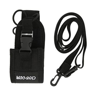 Imagem de Suporte de nylon para walkie talkie, coldre de rádio multifuncional ajustável para UV-5R, BF-888S com alça destacável, ótimo para esportes ao ar livre