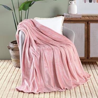 Imagem de Cobertor Ultrasoft Willow Queen 240x220cm – Manta Aconchegante e Macia para Cama Queen (siberia lisa sheel pink)