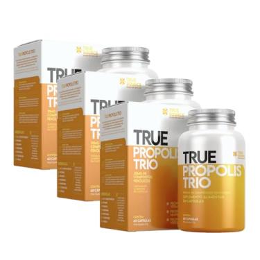 Imagem de 3x True Própolis Trio Vermelho Marrom Verde True Source 60 Cápsulas