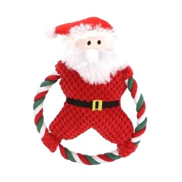Imagem de FashionCha Brinquedo de Natal para Cachorro com Apito, Brinquedo de Mastigar Divertido E Macio Que Faz Sons, Ideal para Casa, Viagens E Acampamentos, Presente de