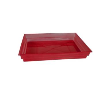 Imagem de Bandeja Plastica Grande Para Gaiola Viveiro De Passaros E Roedores Com 4 Presilhas(Vermelho)