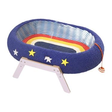 Imagem de MotiveTech Cama para Gatos, Arranhador, Brinquedo Interativo para Gatos, Tigela Arranhadora para Gatos de Interior, Jogo de Caça