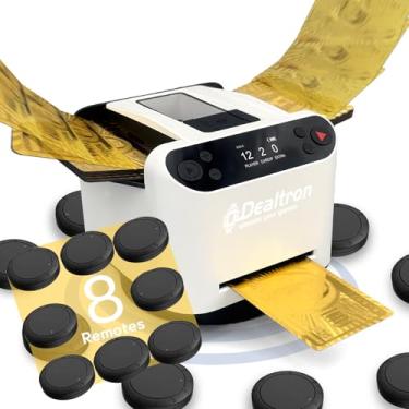 Imagem de All-in-One Automatic Card Shuffler and Dealer,with 8 Remotes,Programmable Dealer,Card Shuffler 2 Deck,360° Rotation,Ultra Quiet,Rechargeable,up to 12 Players,for All Card Games (White3)