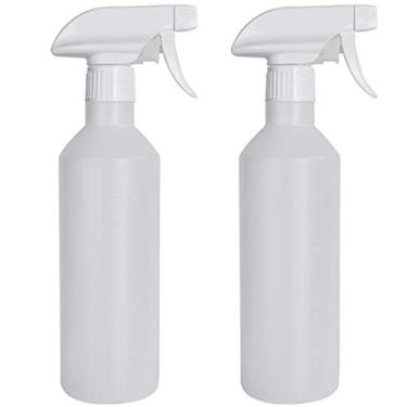 Imagem de Frasco pulverizador, JUSTDOLIFE 2 peças, frasco spray de 500 ml, frasco pulverizador de plástico multiuso, frasco spray de água para decoração de casa e banheiro ao ar livre