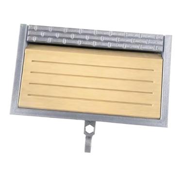 Imagem de Ｂｅｓｇａ Porta-chaves divertido para decoração de casa, abridor de portas, chaveiro impresso em 3D com design de parede de tijolos, ideal para cozinha, Bege Prateado