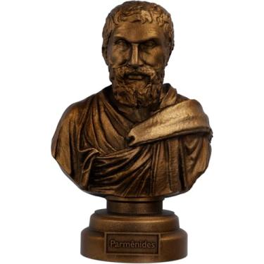 Imagem de Estátua Busto Parmênides de Eleia - Filósofo Grego (Cobre Antigo)