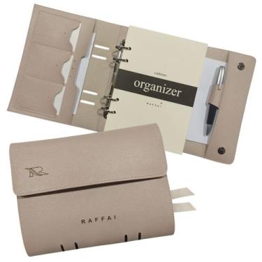 Imagem de Caderno Organizer 147-R Personalizado Raffai Couros, Nude