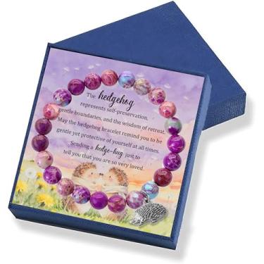 Imagem de Gowvvxu Pulseira de amizade de ouriço, 7, Pedra, Sem Pedra Preciosa