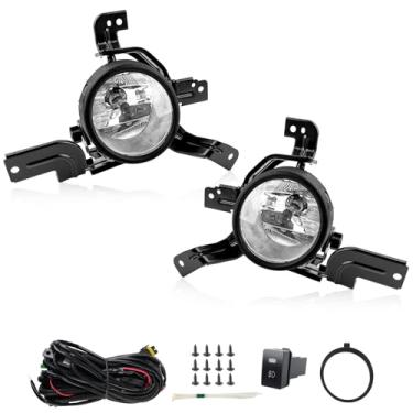 Imagem de RP Remarkable Power, Kit de farol de neblina para CRV 2007 2008 2009 com chicote de fiação universal e conjunto de lâmpadas de halogênio de lente transparente para CRV FL7032 2007-2009