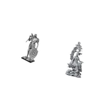 Imagem de Fenteer Estatueta de Cavaleiro de Arte Nórdica, Escultura Abstrata em Resina E Estátua de Guan Yin Kuanyin, Ornamento Budista de Feng Shui para Mesa de Escrit