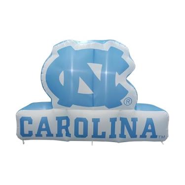 Imagem de FANMATS Mascote inflável NCAA North Carolina Tar Heels - Exibição inflável autoinflável, ventilador e cordões embutidos, logotipo oficial da equipe - mostre seu espírito durante todo o ano