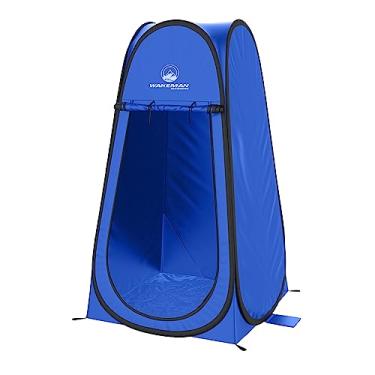 Imagem de Pod Pop Up – Barraca de chuveiro instantânea, camarim ou vaso sanitário portátil com bolsa de transporte para acampamento, praia ou porta traseira da Wakeman Outdoors (azul)