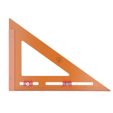 Imagem de Mavaol Régua quadrada de posicionamento multifuncional Régua triangular para carpinteiro Ferramenta de layout para marcenaria