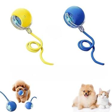 Imagem de Conjunto de brinquedos para gatos - Conjunto de brinquedos inteligentes de 2/3 peças Brinquedos interativos adequados para gatos adultos e gatinhos Alivia o estresse (Amarelo + Azul（Kit 2）)