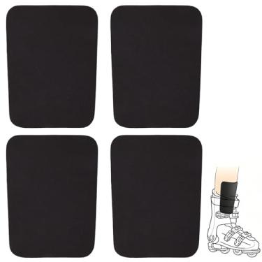 Imagem de 4un Caneleiras de Snowboard, 17x12x0,5cm Protetores Canela Esqui Recortáveis Equipamento Proteção Esqui e Snowboard para Homens Mulheres e Jovens(Preto)