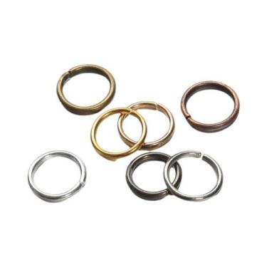 Imagem de Anéis De Metal Abertos Em Vários Tamanhos, 200 Peças, Para Fazer Joias