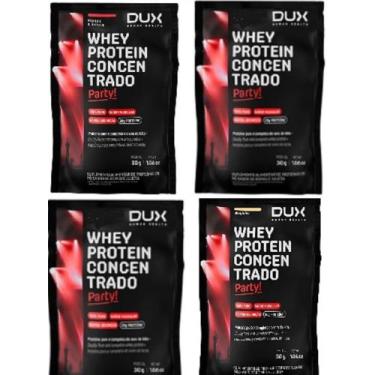 Imagem de Whey Protein 100% Concentrado Party ! Kit 04 Todos os Sabores (Edição 