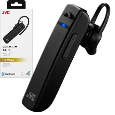 Imagem de JVC Fone de ouvido Bluetooth, fones de ouvido sem fio, Bluetooth 5.0, bateria de longa duração (20 horas), trabalho em casa, teletrabalho, compatível com voz HD – HAC300B (preto)