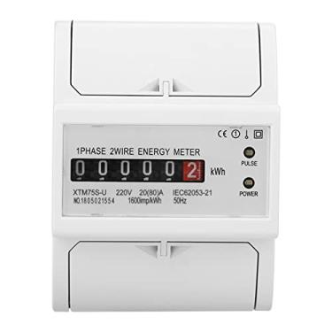 Imagem de AUNMAS Medidor Elétrico Digital 220V Monofásico de 2 Fios, Wattímetro de Consumo de Energia, Instalação Em Trilho DIN de 35 Mm, Monofásico para Uso Doméstico e Industrial (#03)
