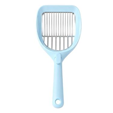 Imagem de Fabater Colher de Maca de Gato 2 Em 1, Peneira de cocô de Gato de Tamanho Grande, Colher de Maca de Animal de Estimação de Metal de Aço Inoxidável, Alça Ergonômica pá de Malha Portátil,