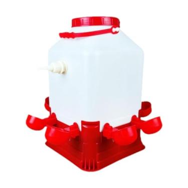 Imagem de KiBcsLic Bebedouro automático portátil e prático para galinheiros, pombos, patos e gansos, sem desperdício. Ideal para pombos, patos gansos, 8 Tigelas