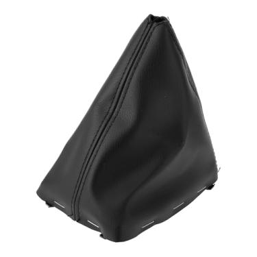 Imagem de Hihaha Polaina de câmbio de marchas para Ford Focus C-MAX 2003-2010 capa de botão de alavanca de câmbio capa de câmbio couro à prova de poeira 1 peça preta