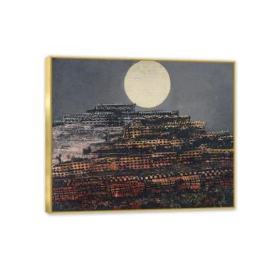 Imagem de Pôster Max Ernst A Cidade Petrificada Reproduções de Pinturas Famosas Surrealismo Arte de Parede Tela Max Ernst Decoração de Parede para Presentes de Sala de Estar 80 x 60 cm (32 x 24 polegadas