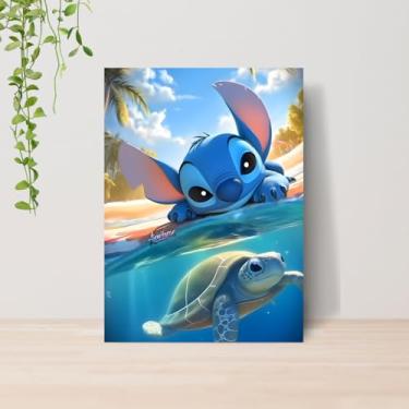 Imagem de Genérico, Quadro Lilo e Stitch Infantil A4 | Placa MDF 09