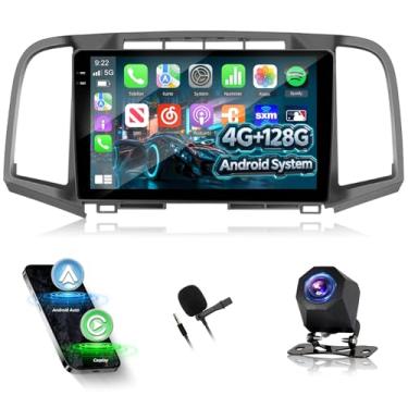 Imagem de [4 + 128 G] Rádio veicular NHOPEEW para Toyota Venza 2008-2016 – Carplay sem fio e Android Auto – tela sensível ao toque embutida de 22,5 cm Android estéreo para carro – EQ Audio/GPS Navi / 5GHz WiFi