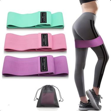 Imagem de Kit com 3 Mini Bands Elásticas para Yoga - LIPPIN