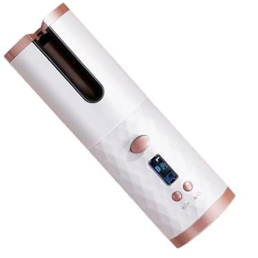 Imagem de Sem Fio Escova Alisadora Bivolt 5 em 1 - Alisa, Hidrata, Modela, Alinha e Anti-Frizz, Ideal para Cabelos Brasileiros(Branco(Cachos))