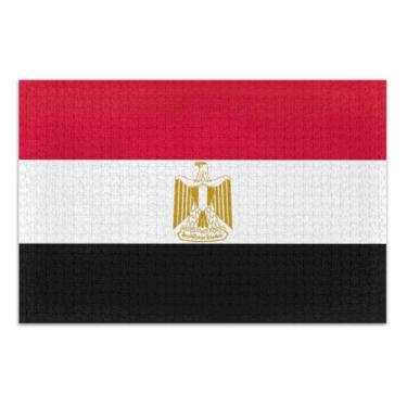 Imagem de Egypt Flag Jigsaw Puzzles for Adults, Puzzles 500 Piece, Interlock Perfectly, Home Decor Gift Party for Men Women