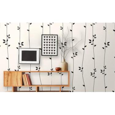 Imagem de Rolo Papel de Parede Auto Adesivo Lavável Full-HD Interno ou Externo Flores e Floral(3,0 x 0,47 metros,14)