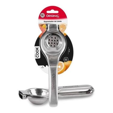 Imagem de Espremedor De Limão Manual Amassador Aço Inox Reforçado