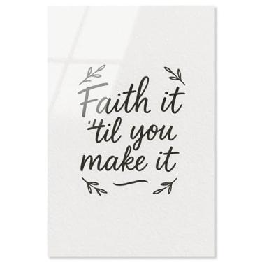 Imagem de Faith It Impressão acrílica Jesus Wall Art por Art Remedy, Pronto para pendurar, 40 x 61 cm