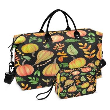 Imagem de CEBUGI Bolsa feminina acolchoada Pumpkins, grande, para viagem de fim de semana, bolsas hospitalares para trabalho de parto e parto
