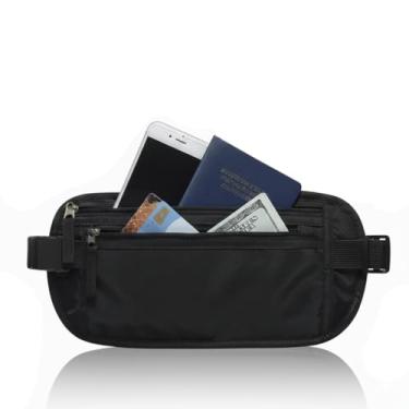 Imagem de Pochete Doleira Antifurto Para Viagem Passaporte Dinheiro