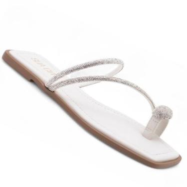 Imagem de Chinelo Sua Cia 8408.16229 Feminino, Off white, 36