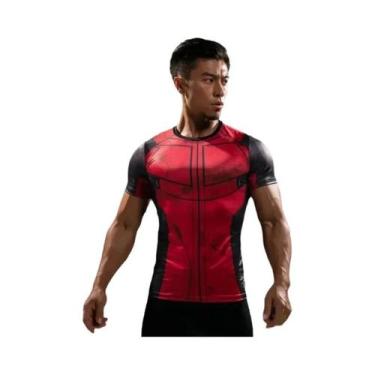 Imagem de Camiseta Raglan De Compressão Homem-Aranha 2099 Para Cosplay De Hallow